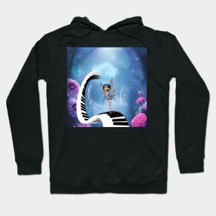 Dancing in the moonlight on the piano Hoodie